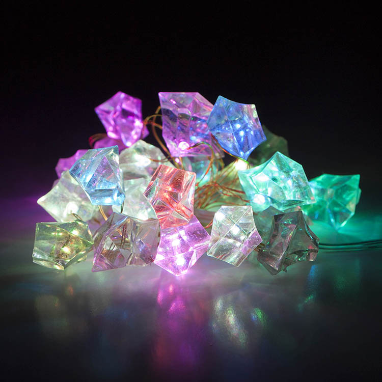 Luci à stringa di blocchi di ghiaccio