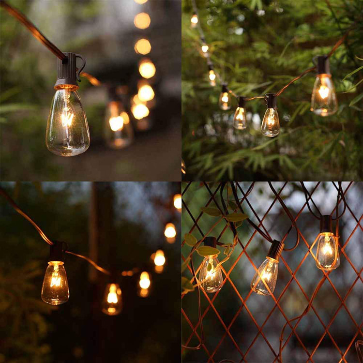 Decorative patio string lights