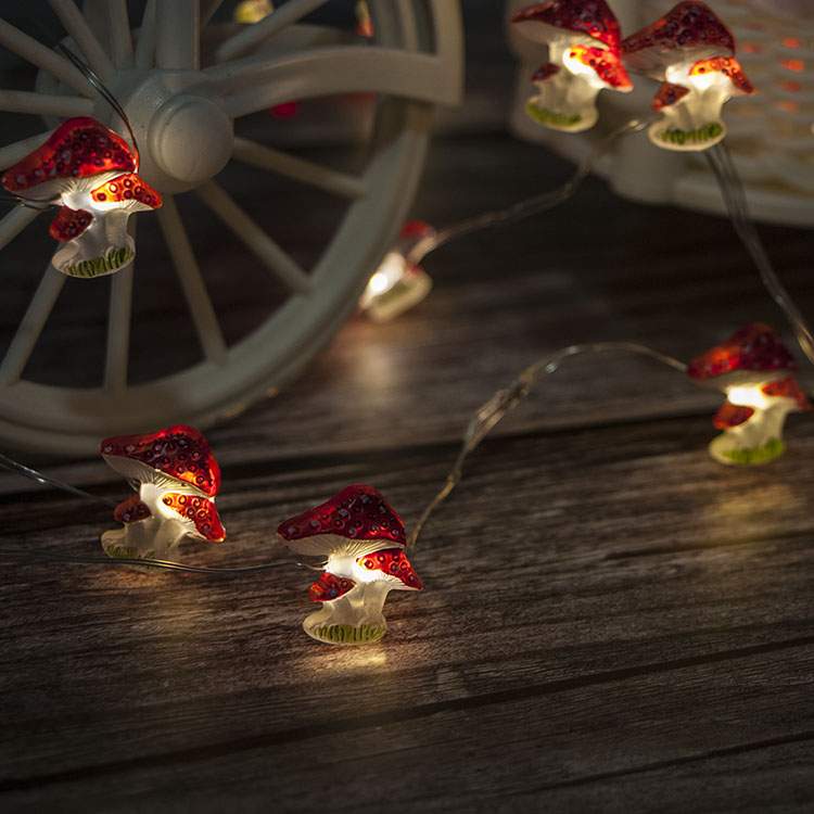 Decorative Mushroom String Lights