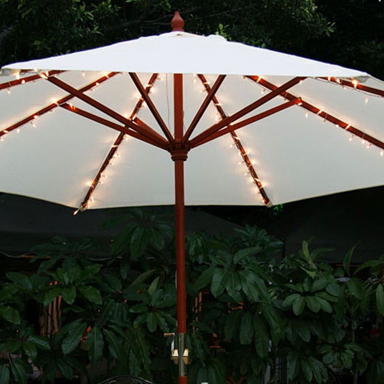 string lights for patio umbrella