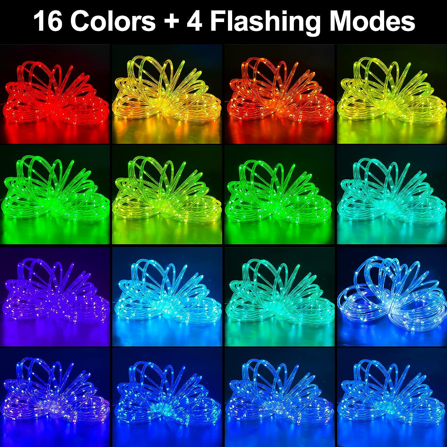 16 Colors LED Rope Light