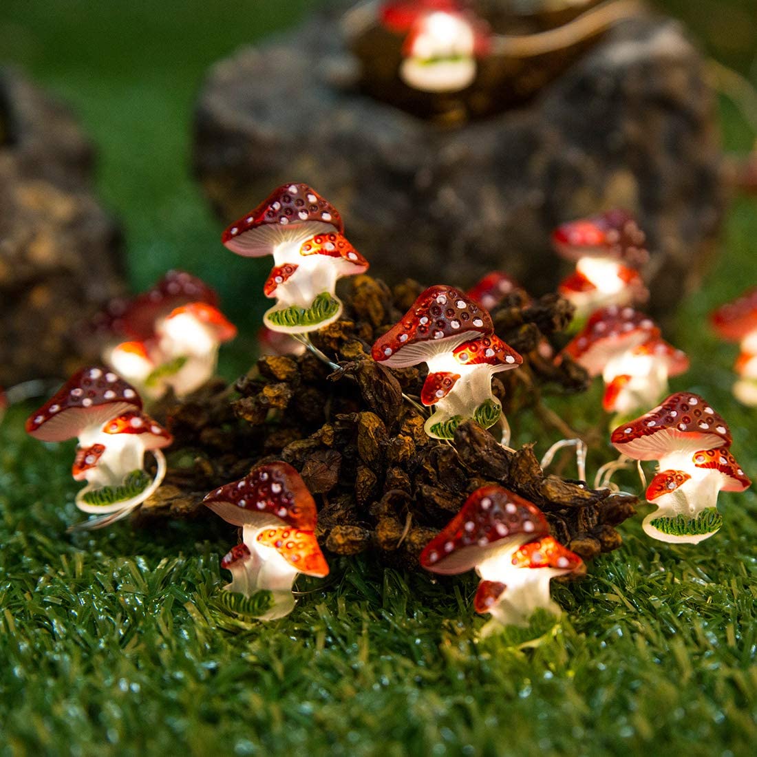 Mushroom LED String Lights