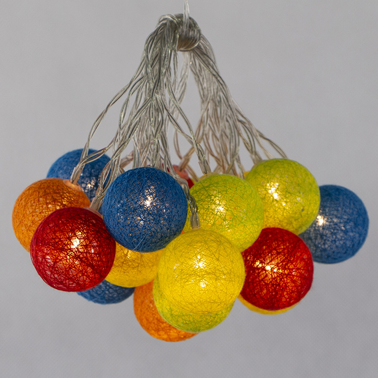 cotton ball string lights