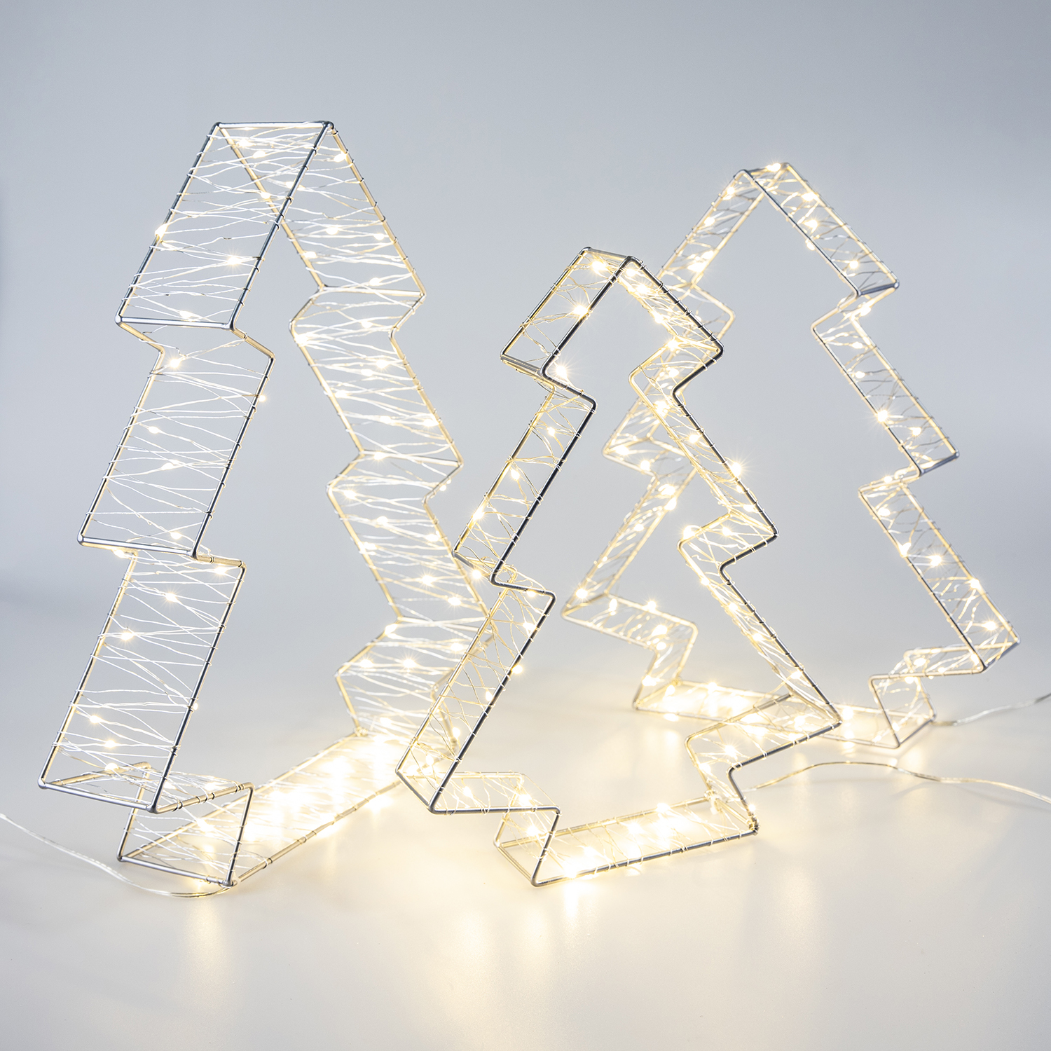 3D lighted Christmas Tree motifs