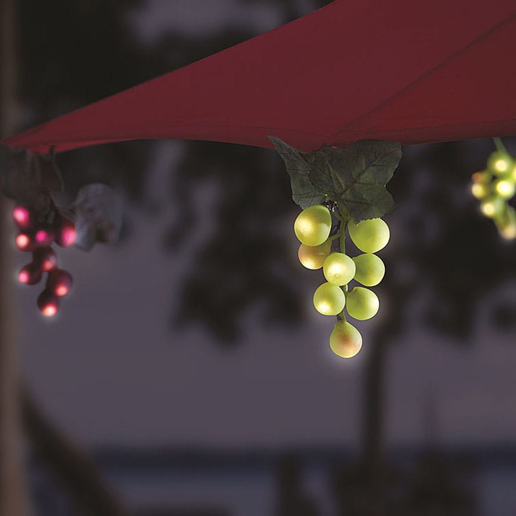 Solar Grape Lights String for Patio Umbrella 