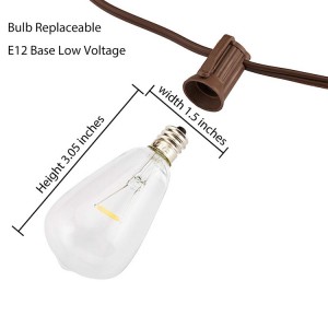 solar powered outdoor lights string