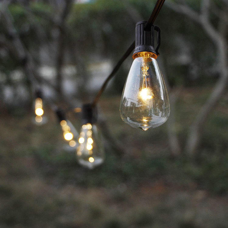 solar powered led outdoor string lights
