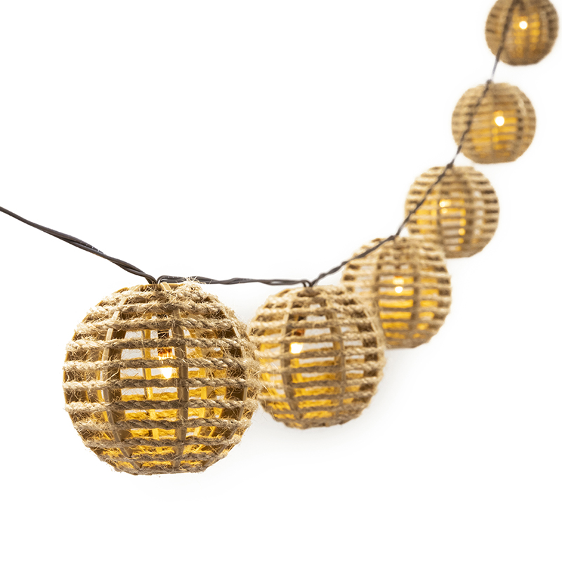 Rattan ball LED String Lights