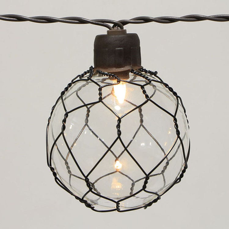 China Tinplate 2 8 Led String Lights Outdoor Glass