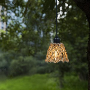 Battery Powered Jute Rope Hanging Light