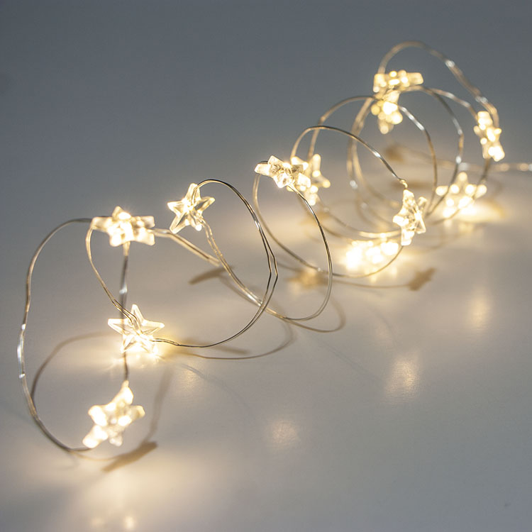 Battery operated star fairy lights