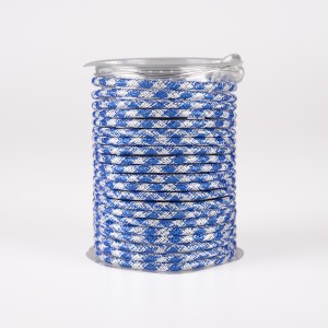 Blue and White woven wire Rope Lights