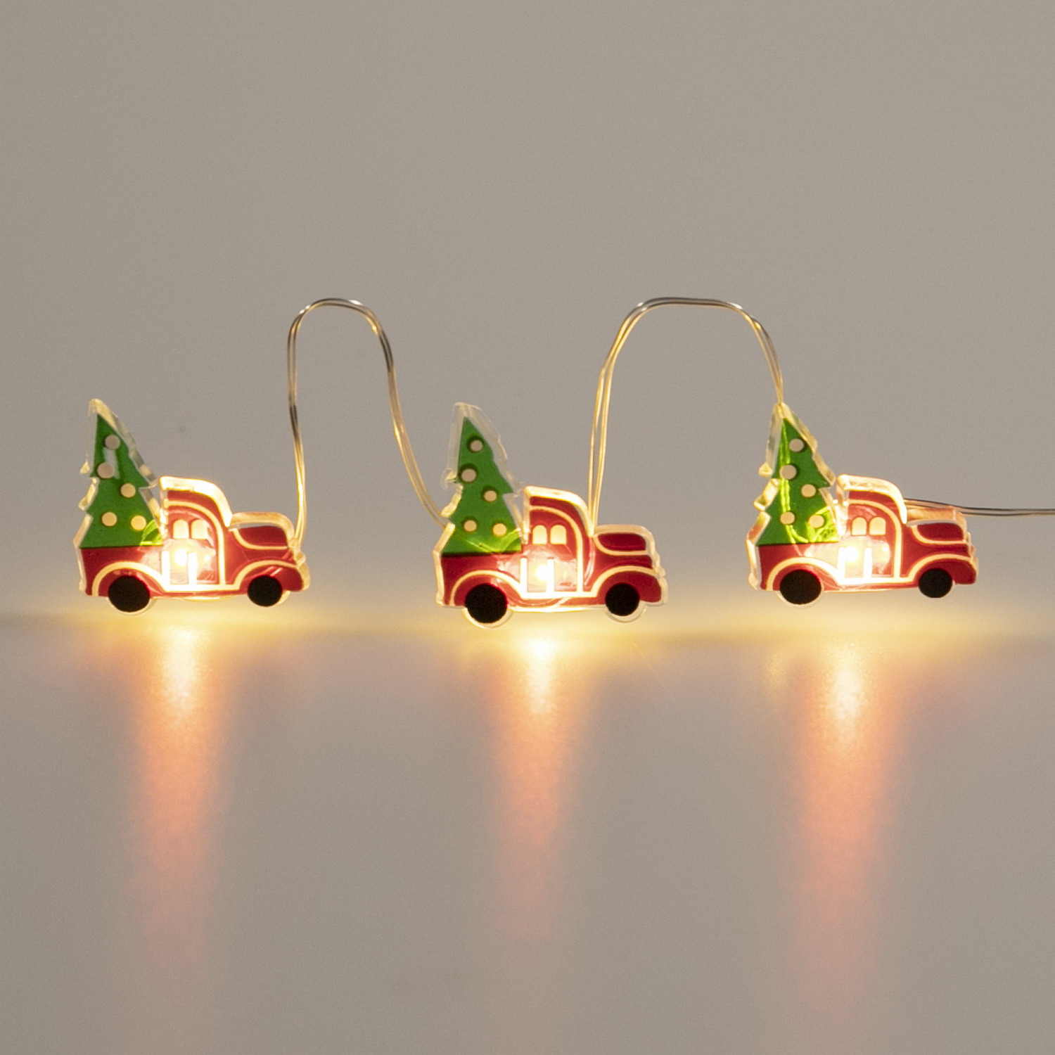 Christmas Tree Farmhouse Truck String Lights