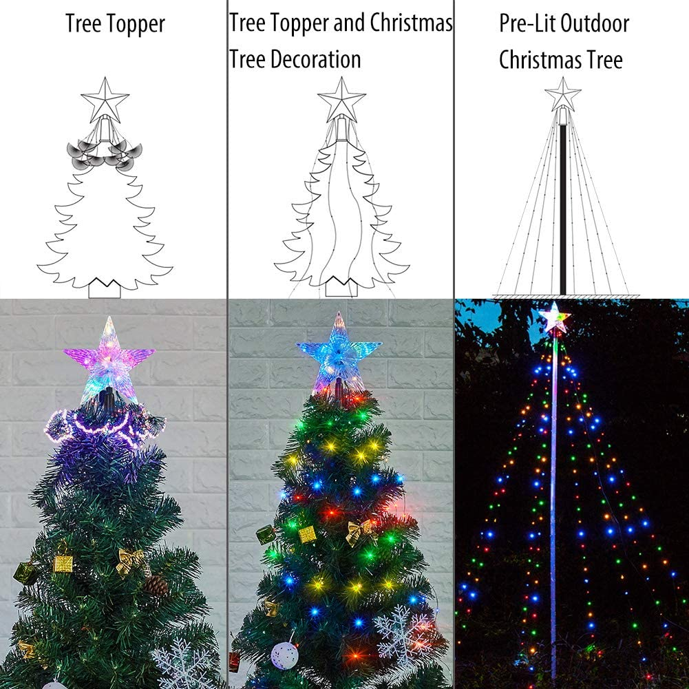 Christmas tree Topper lighting