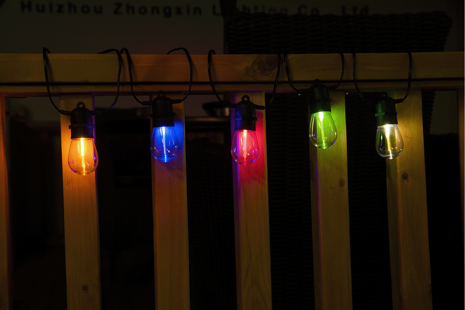Commercial outdoor string lights