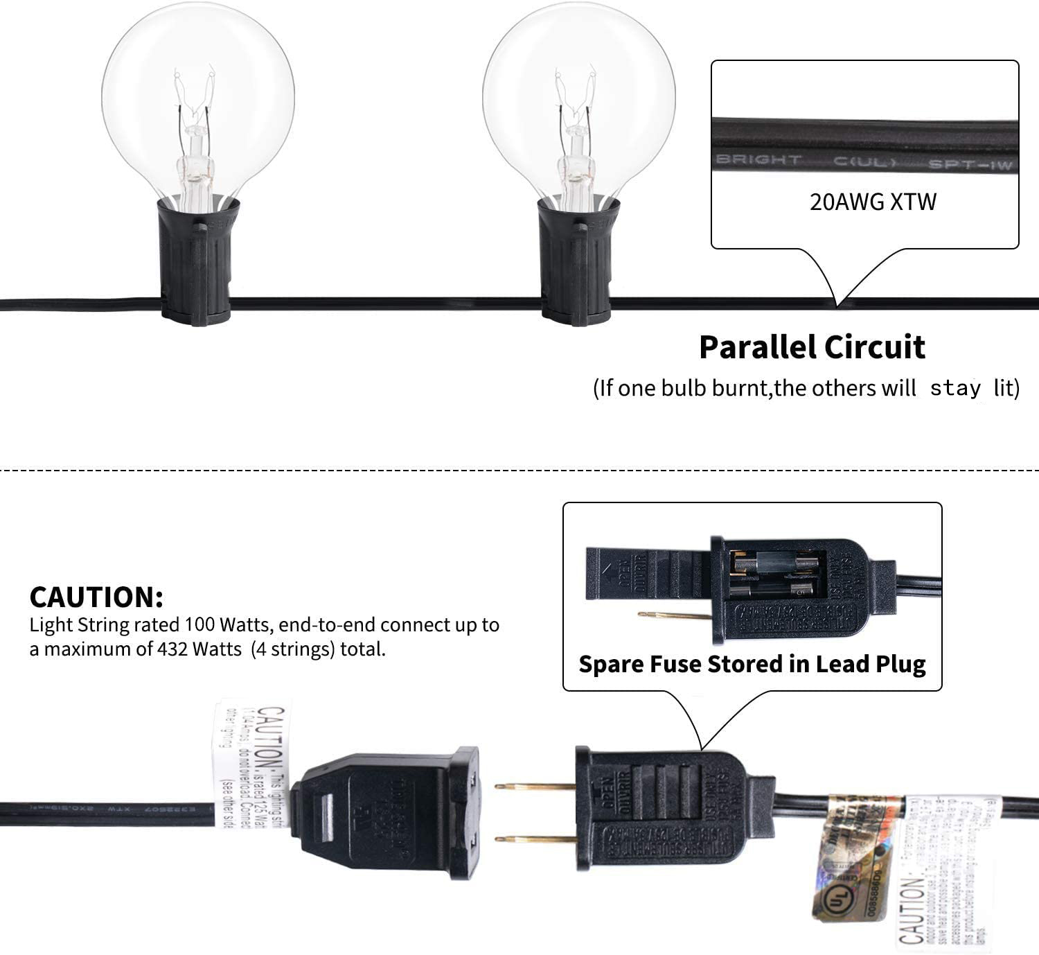 G40 Globe Patio Lights