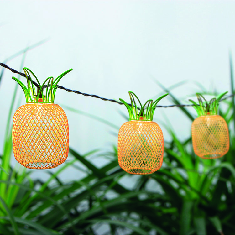 pineapple string lights outdoor