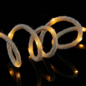 Ħabel tal-qanneb wajer minsuġ Rope Lights