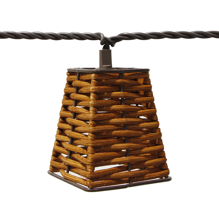 rattan string lights plug in