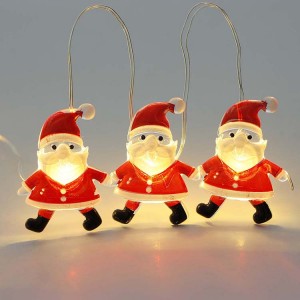 Corda de llums LED de Santa Claus que funciona amb piles