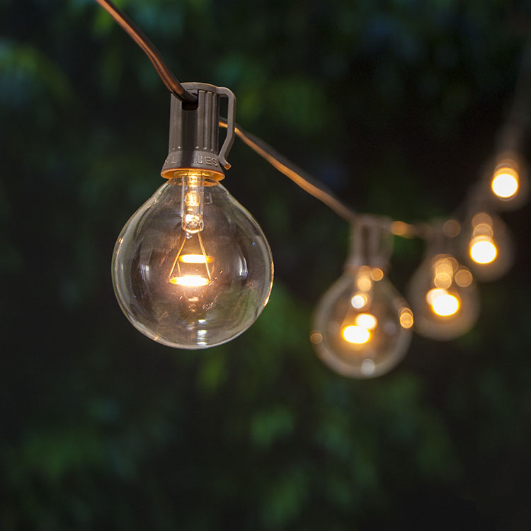 solar powered led outdoor string lights
