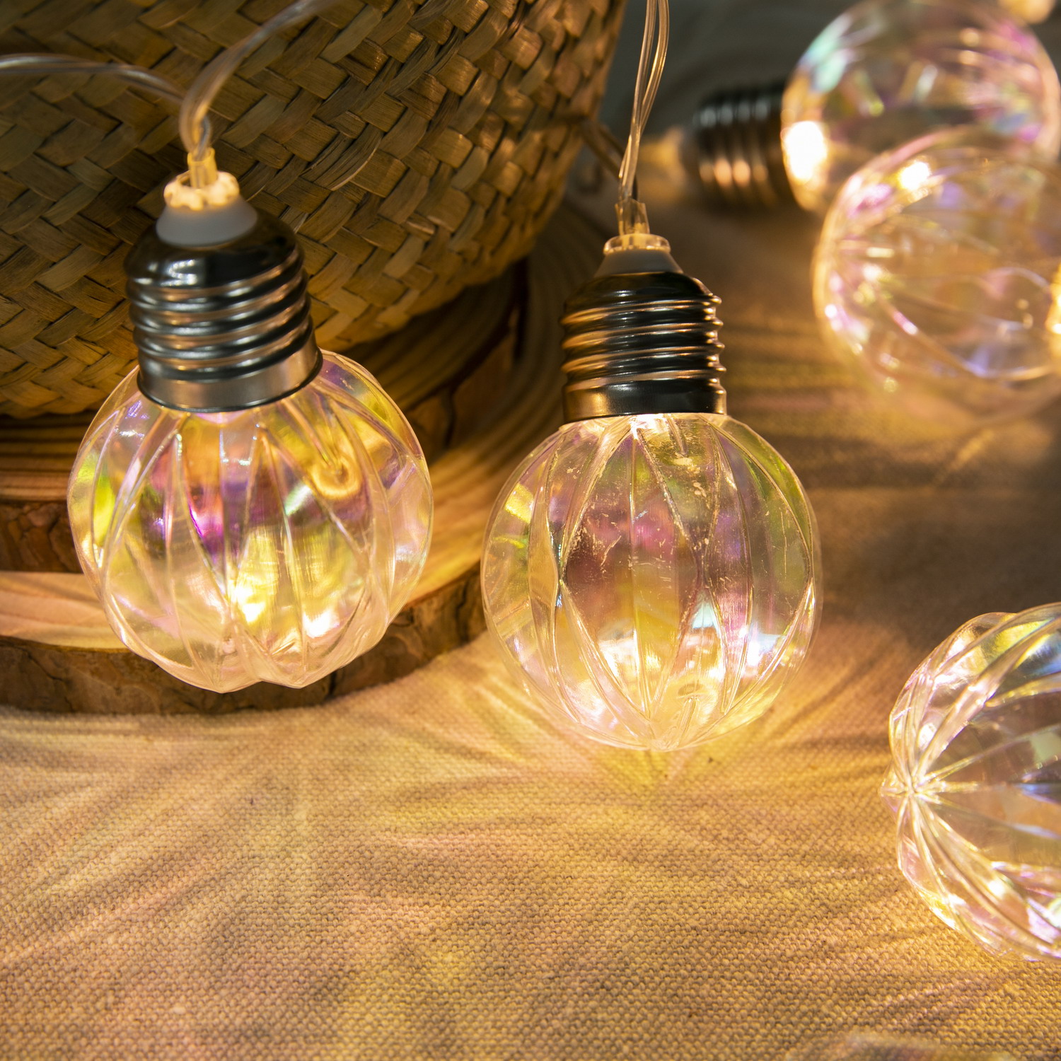 LED Globe string lights for holiday