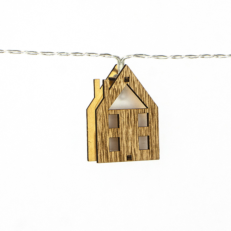 LED wooden house light