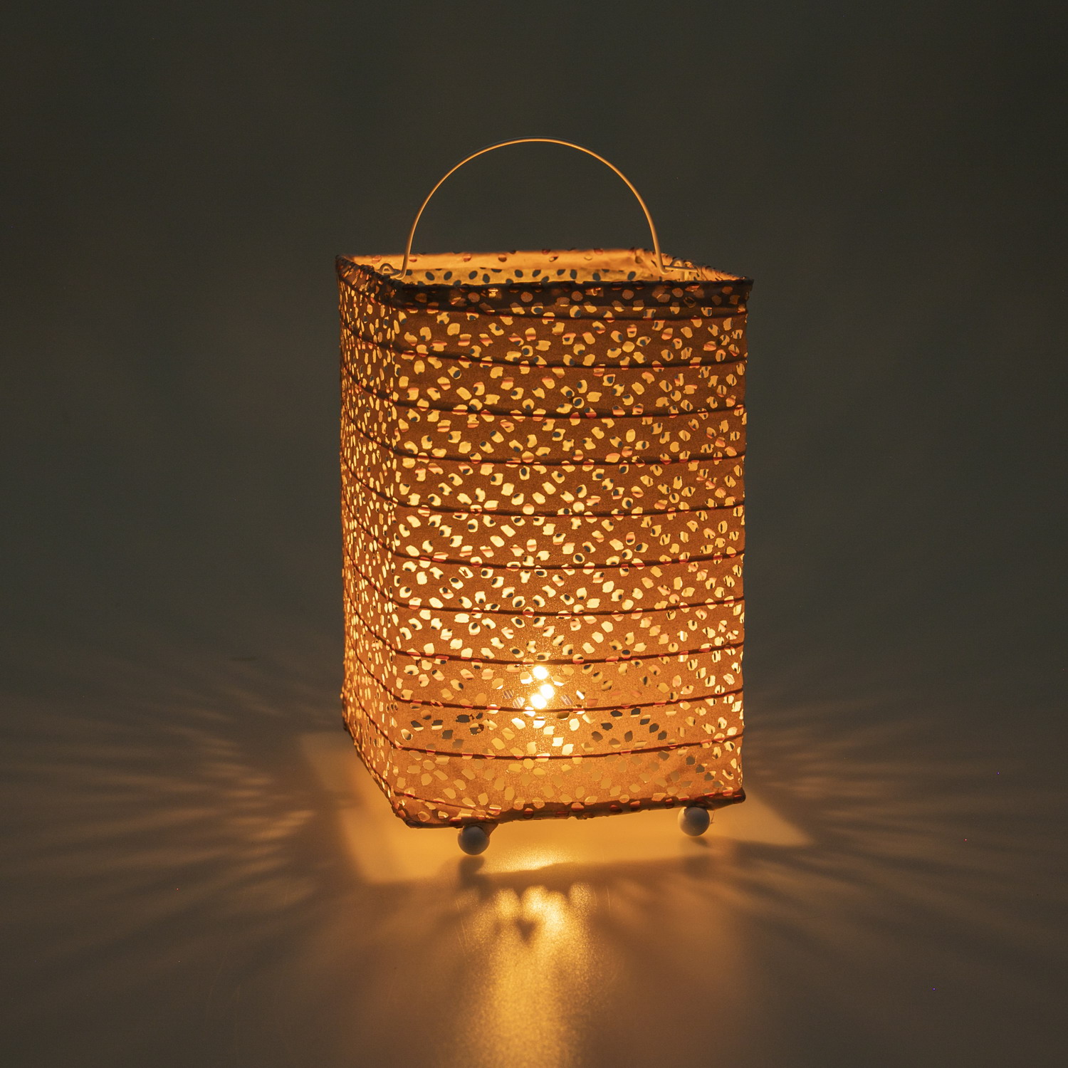 Outdoor rectangle solar lantern