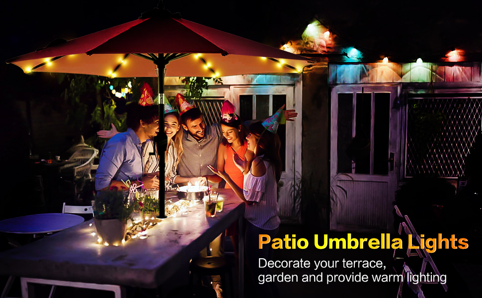 PATIO UMBRELLA LIGHTS