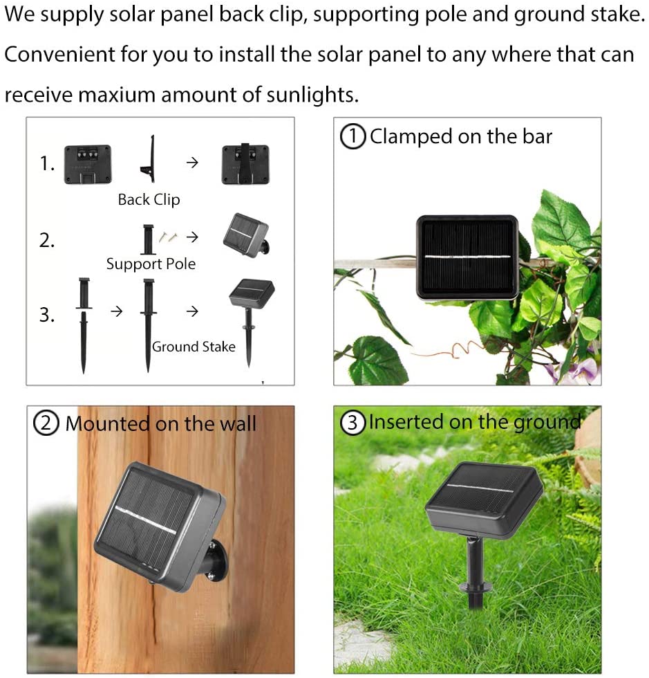 Solar Powered LED Flower String Lights