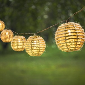 Rattan Ball LED සැරසිලි නූල් ආලෝකය