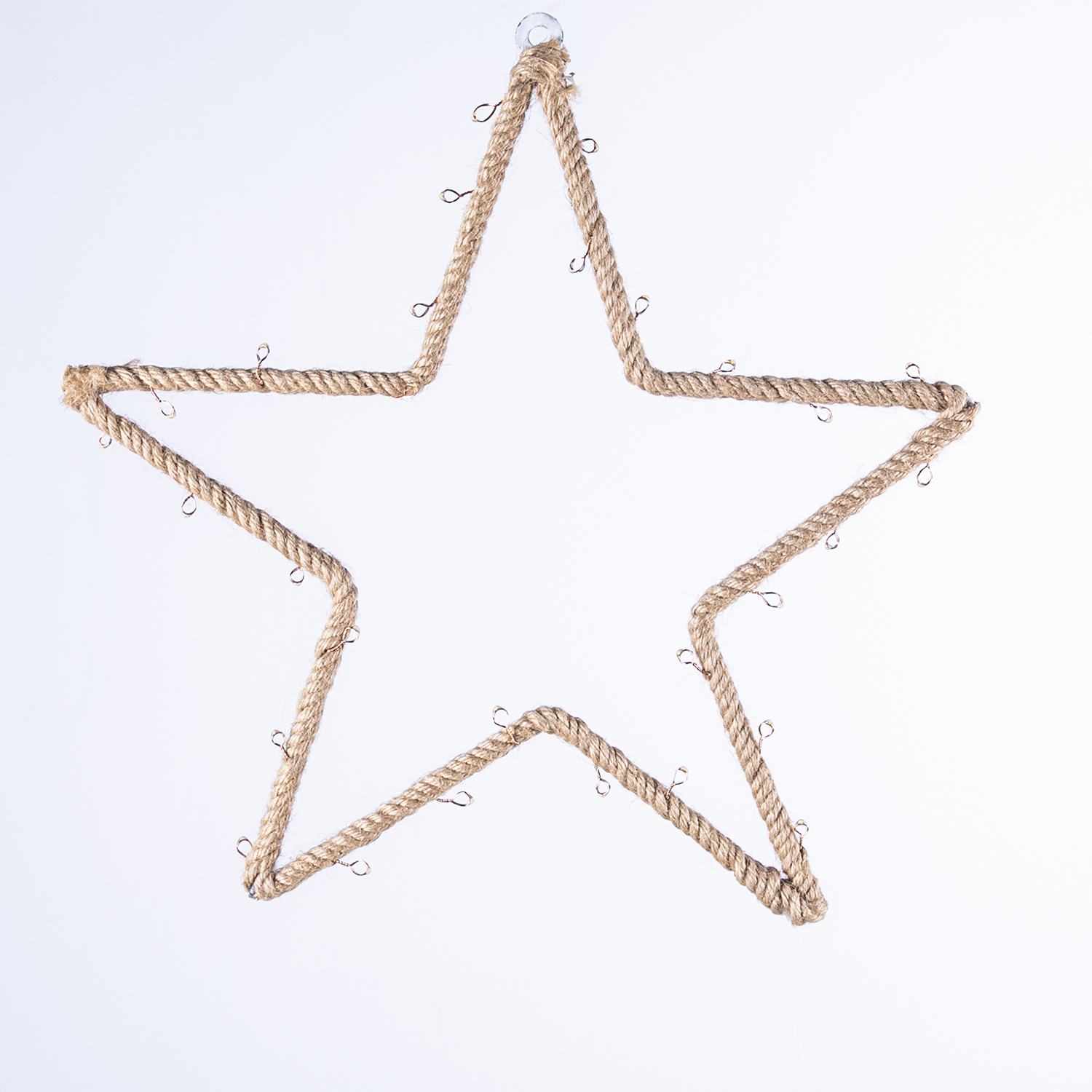 Rope Star with LED Lights