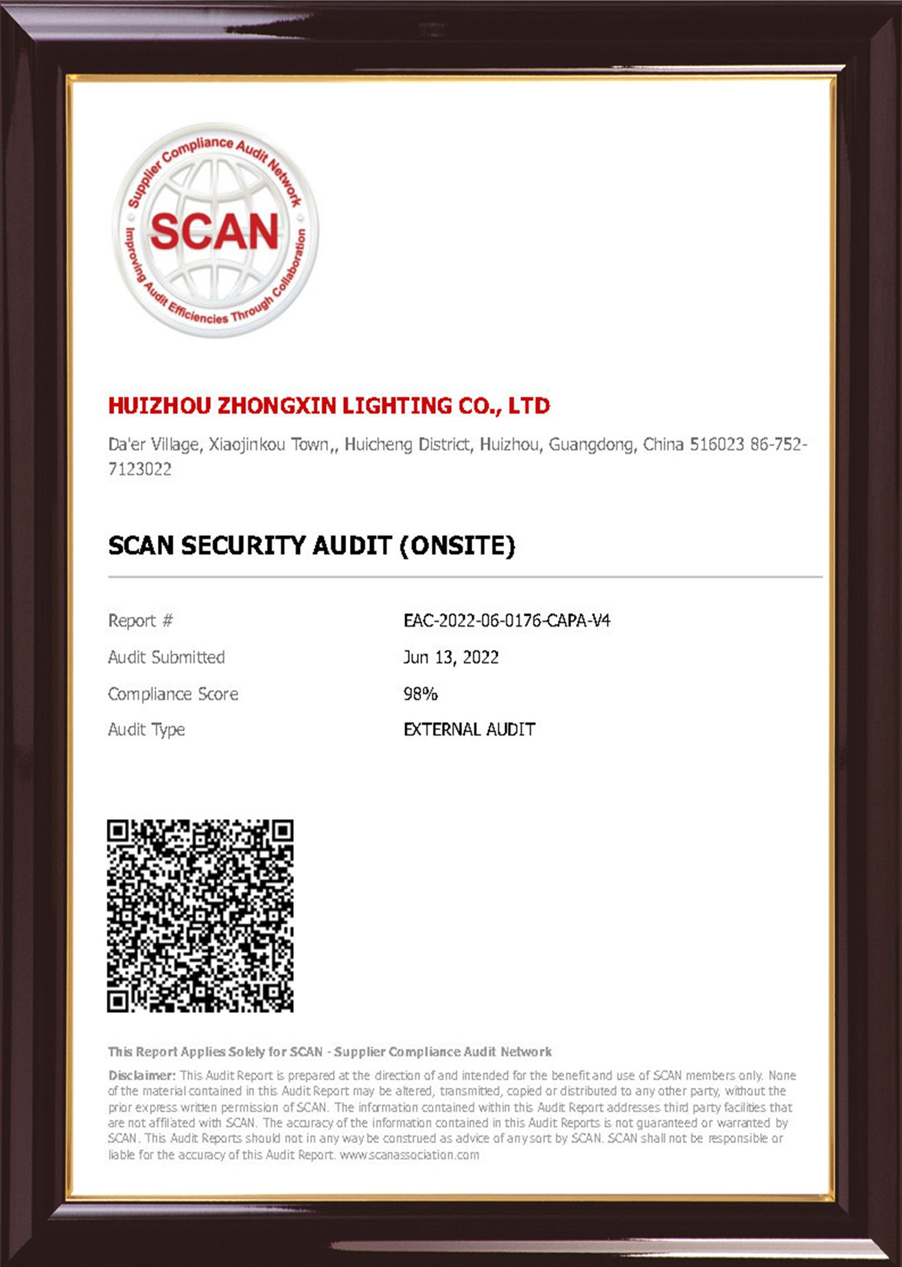 SCAN Audit 2022