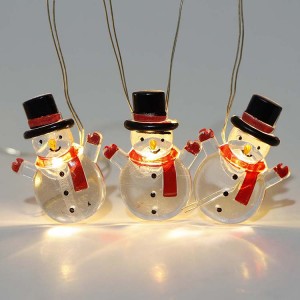 Snowman LED String Lampu