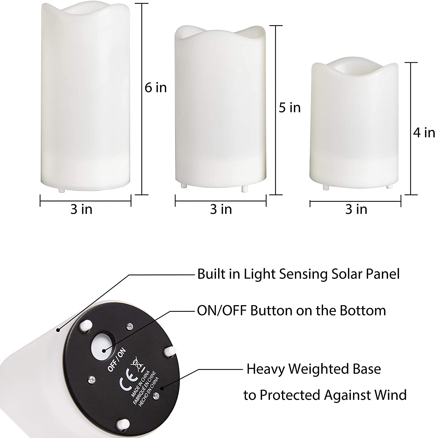 Solar flickering Candles