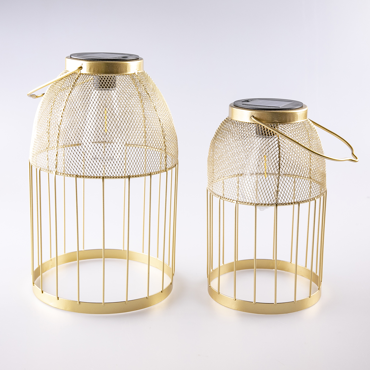 Solar Lanterns Electroplated gold