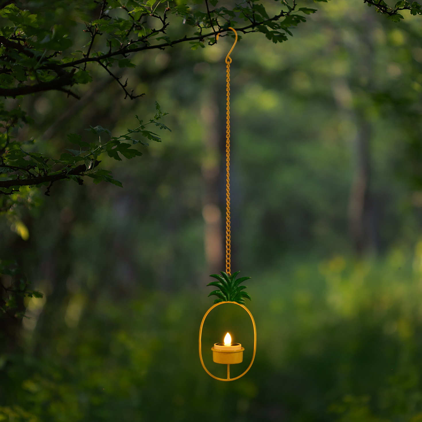 Solar Pineapple Lantern Lights