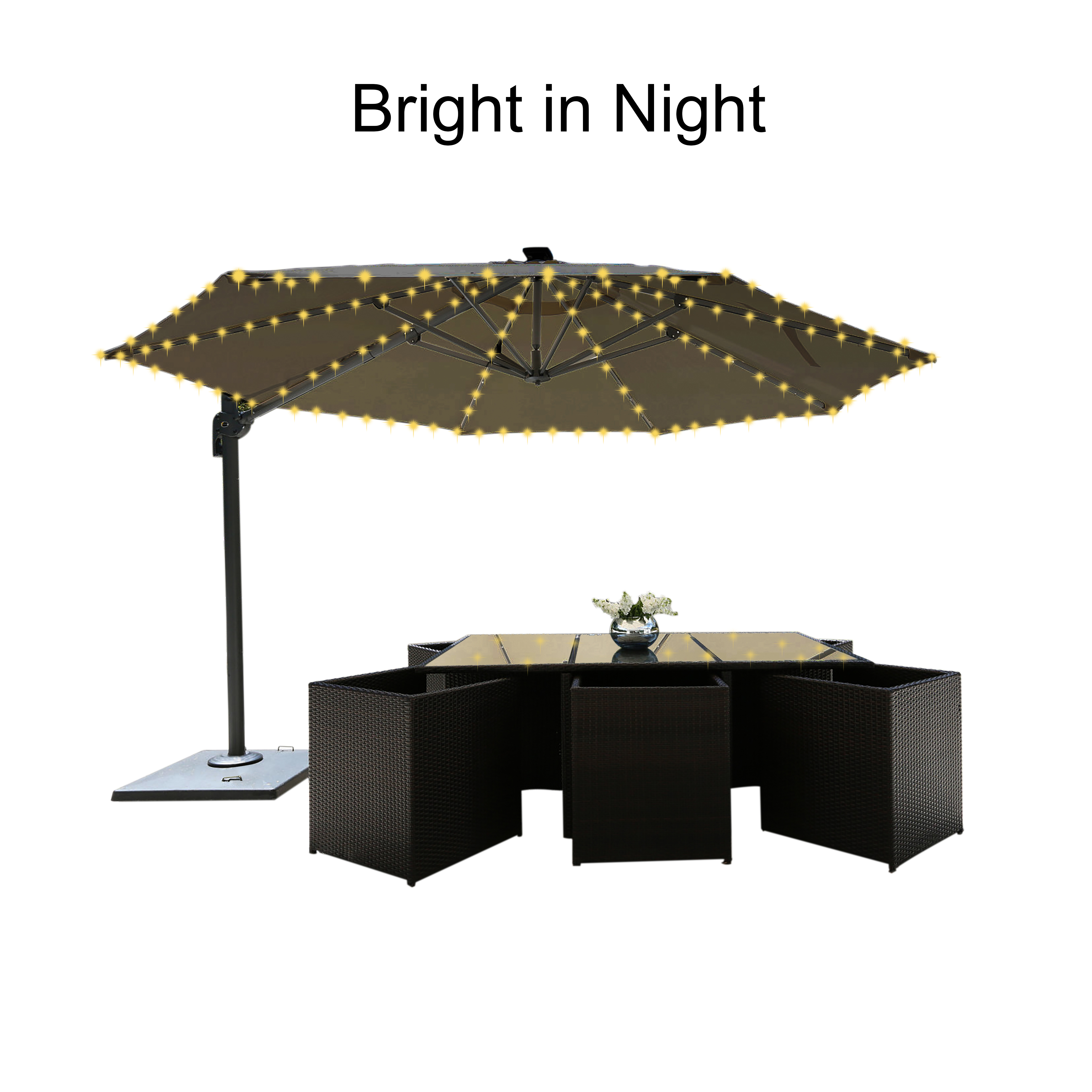 Solar outdoor Umbrella Lights