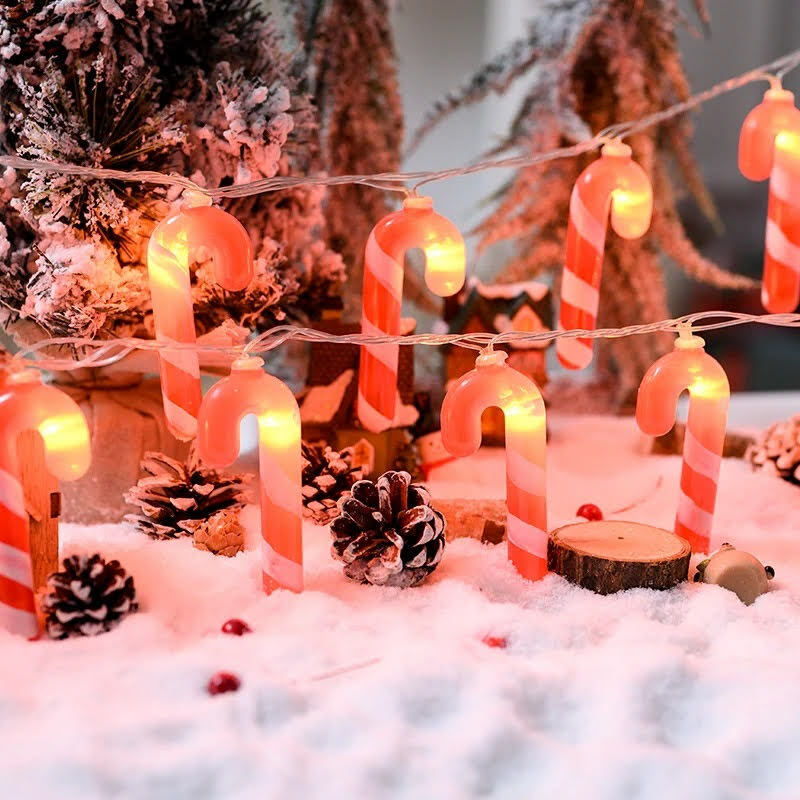 candy cane string lights outdoor