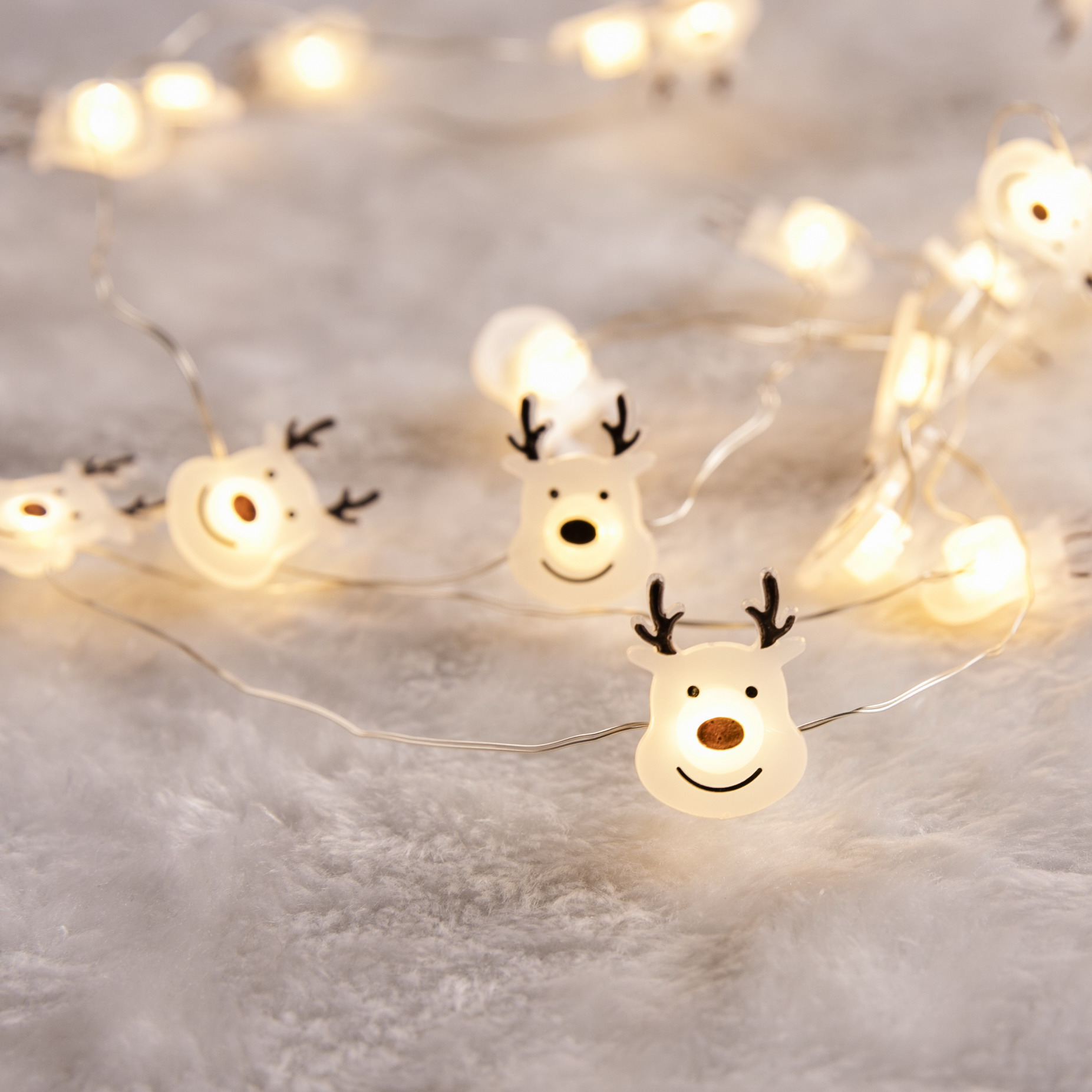 cute reindeer shape lights