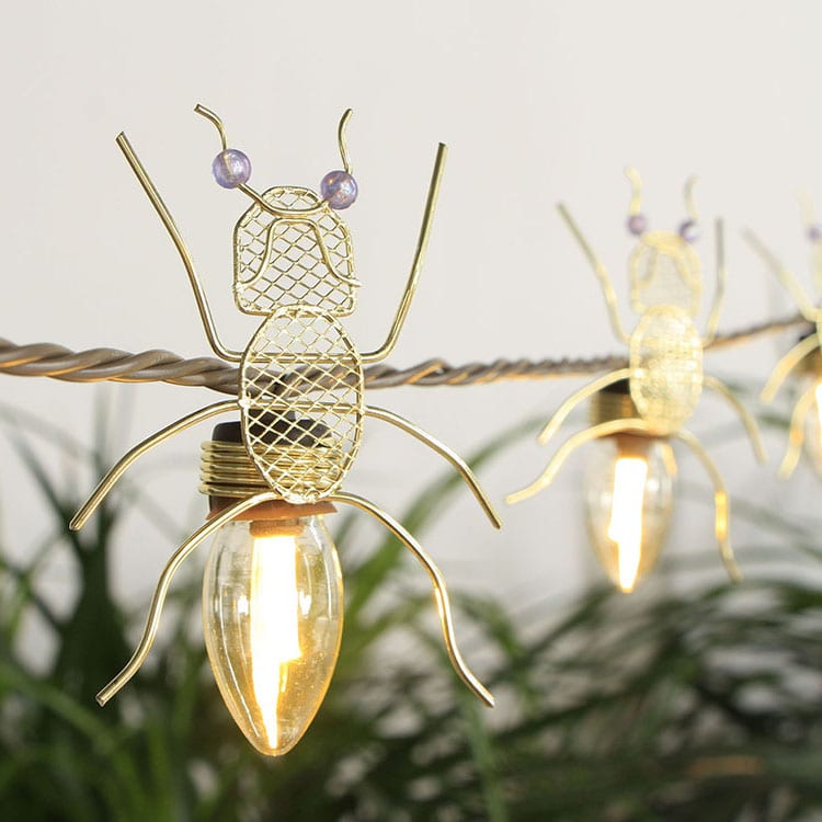 China Metal Sheet Led Mini Copper Wire String Lights Metal Comb