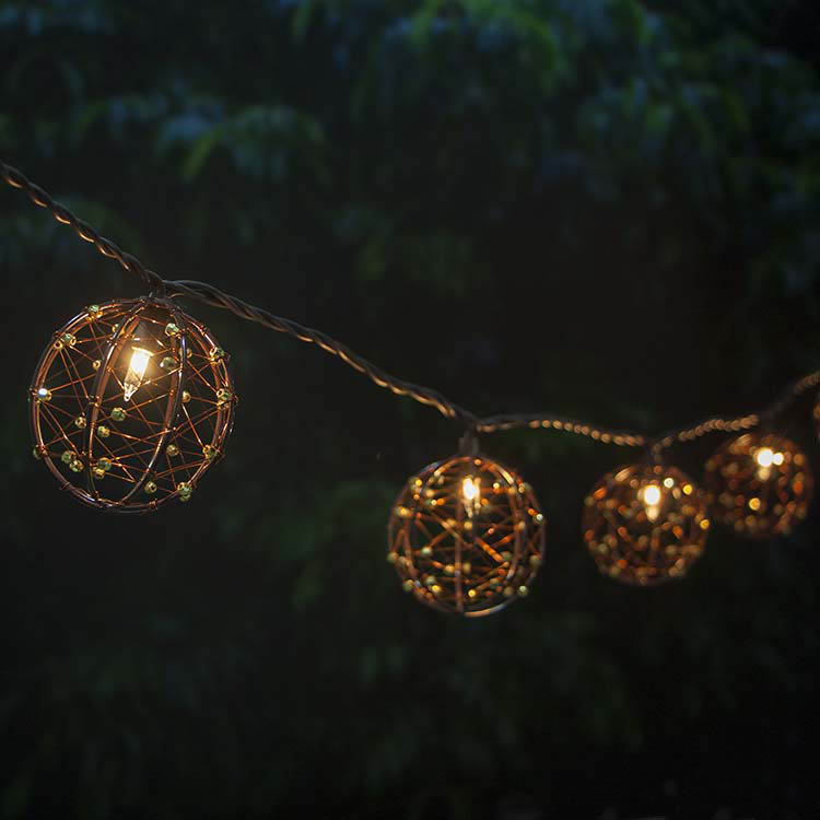 filament bulb outdoor string lights Application effect
