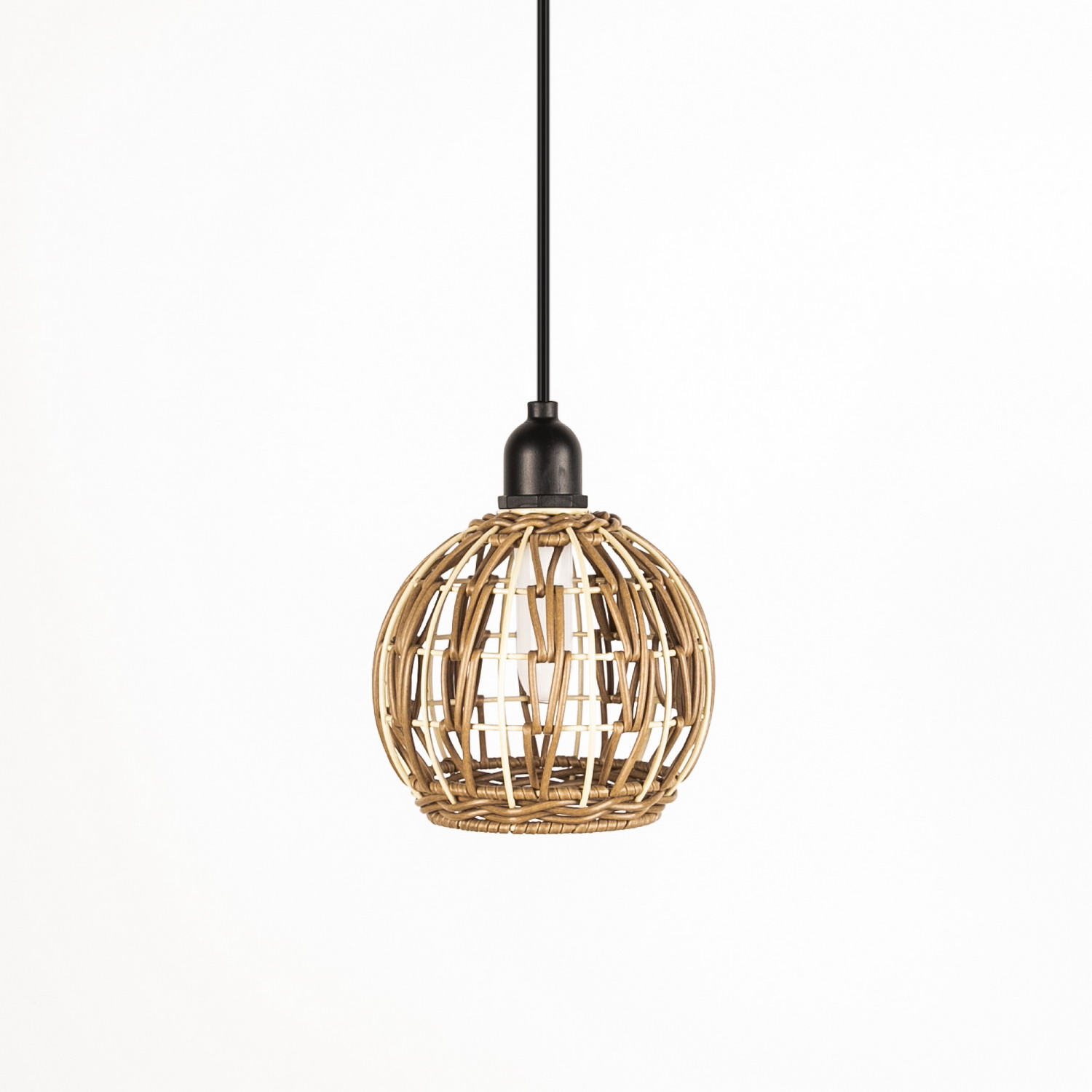 flickering flame wicker pendant lights