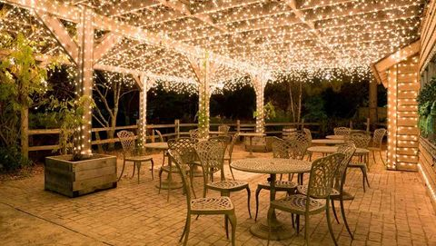 gazebo fairy lights