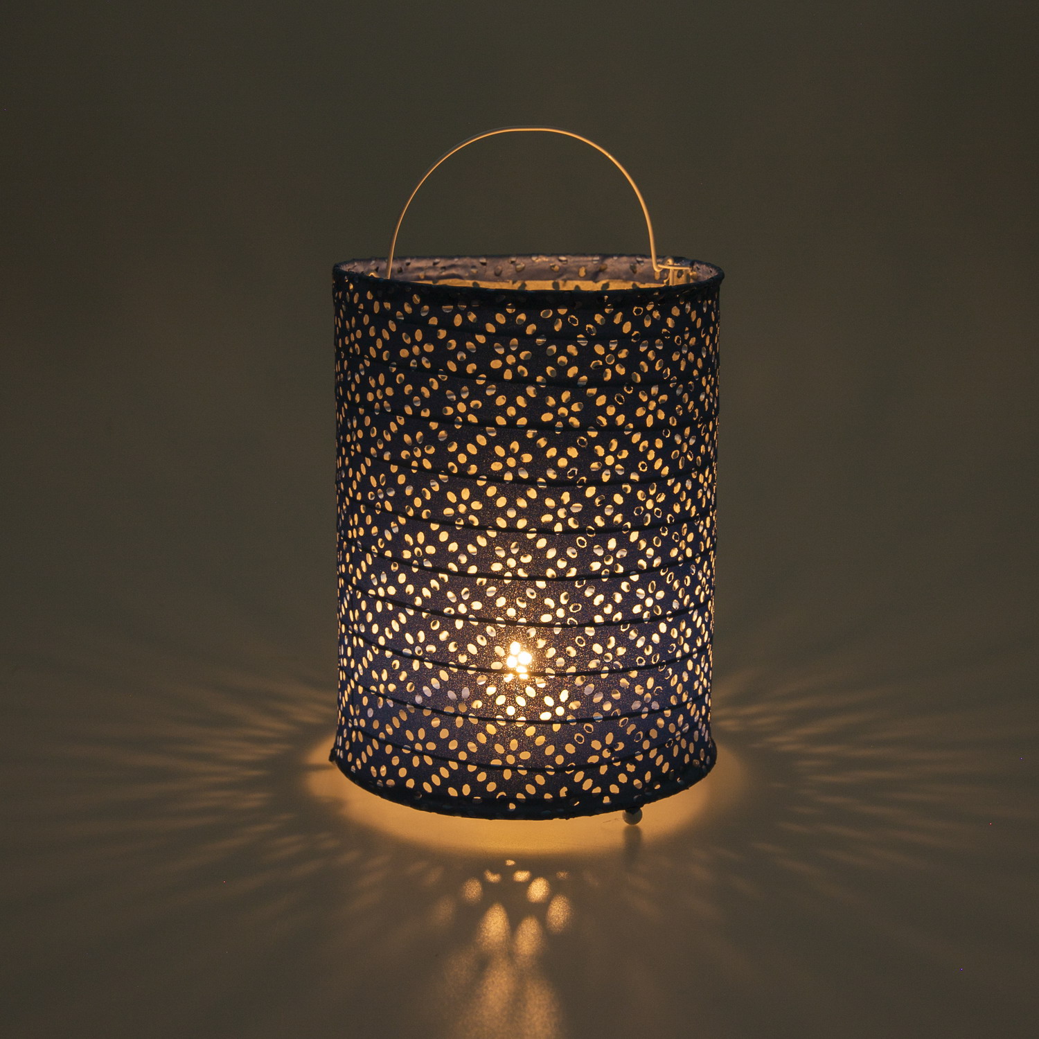 hanging fabric soalr lantern