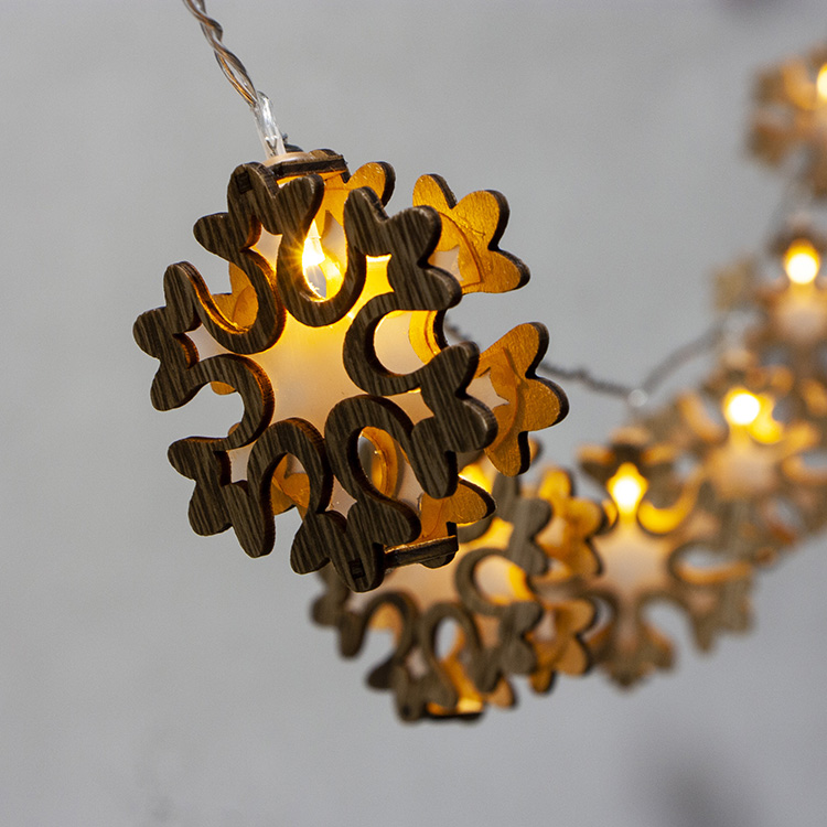 snowflake led christmas string lights