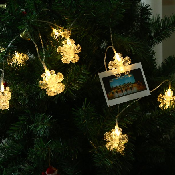 snowflake string lights