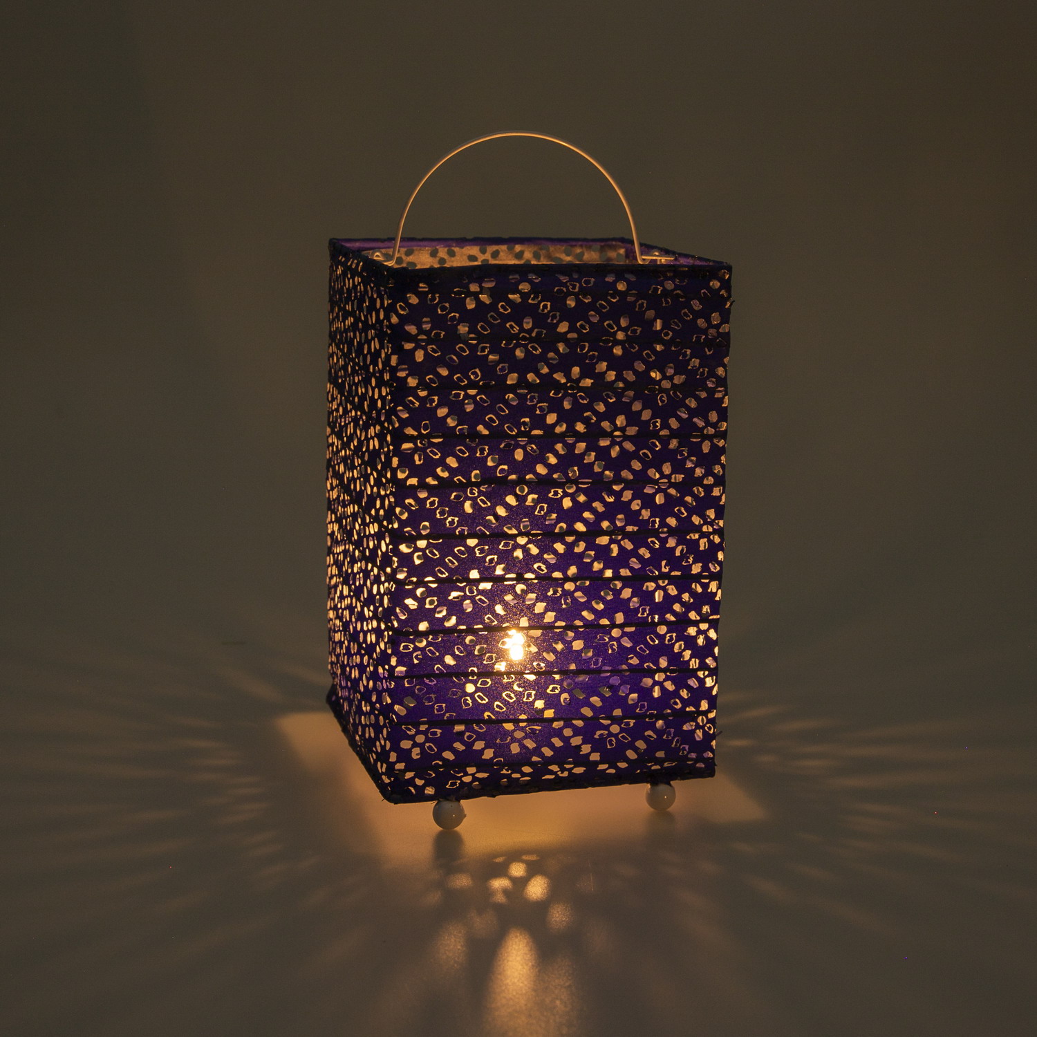 solar fabric hanging lanterns