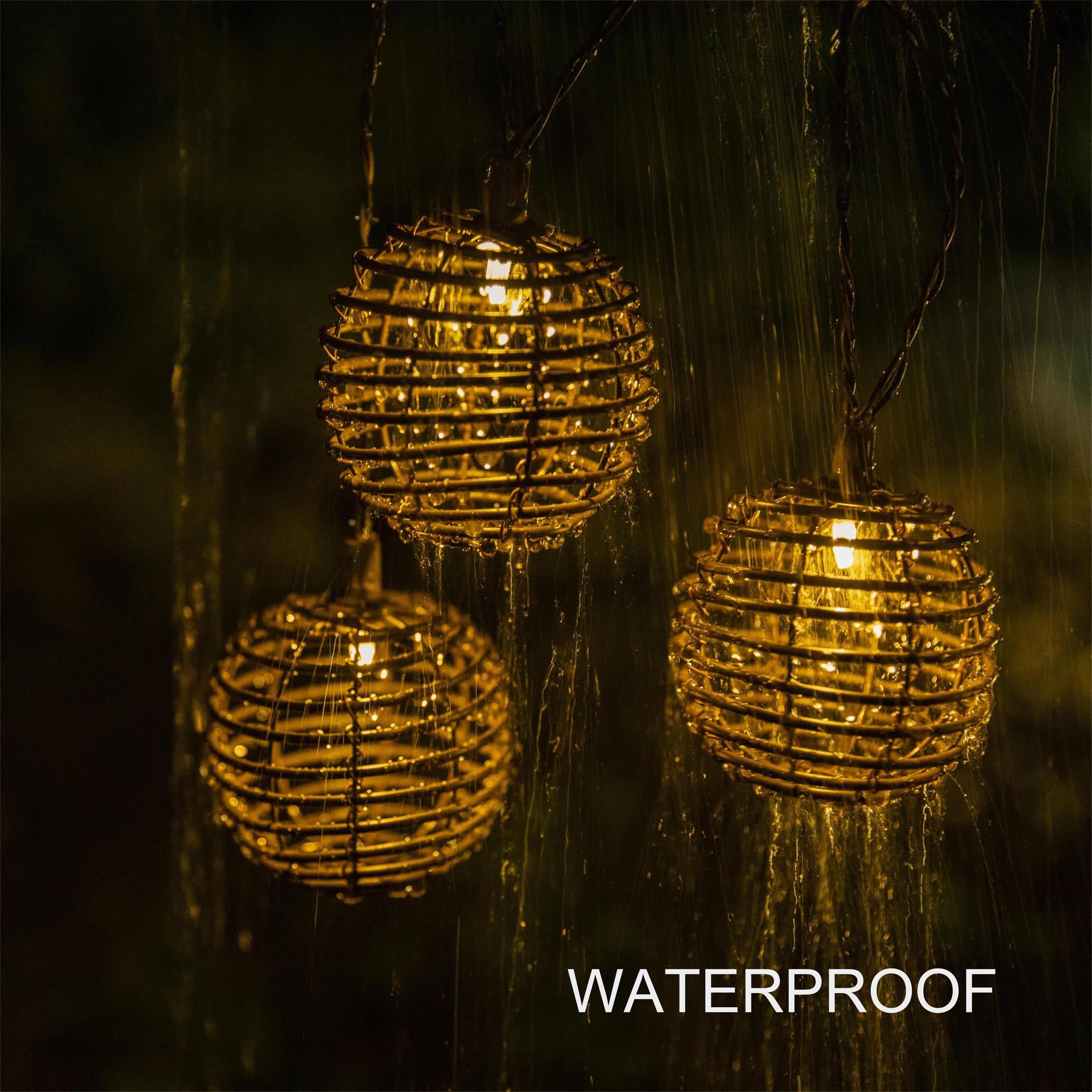 solar Rattan lights