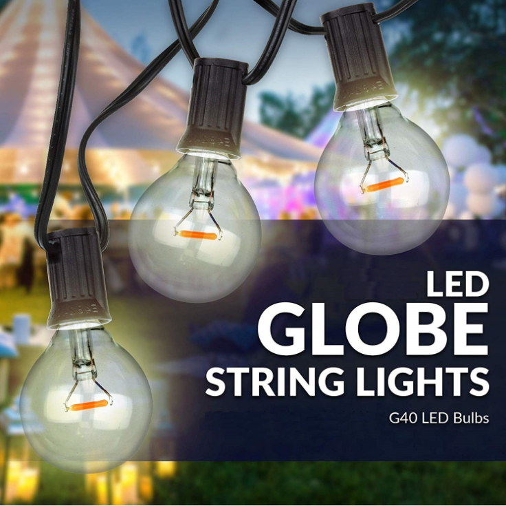 solar powered string lights outdoor